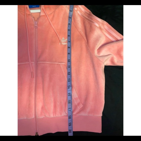 💞Adidas Velour crop sweater💕 - Picture 3 of 7